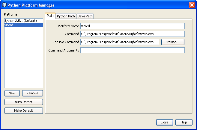 NetBeans IDE: Configure Vizard interpreter NetBeans IDE: Configure Vizard interpreter